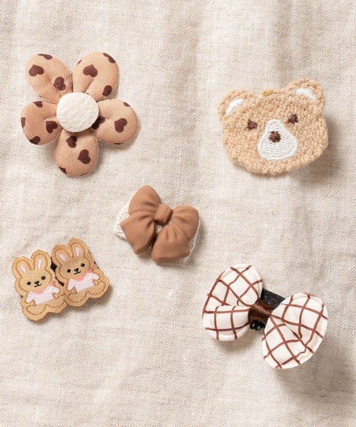 ベビー ヘアアクセサリー 6点セット [2タイプ 全12種類]（バレッタ