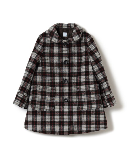こども ビームス（コドモビームス）の「チェック ステンカラー コート 2025FW（110～140cm）（その他アウター・キッズ・ブラウン・110/120/130/140）」の8枚目の写真