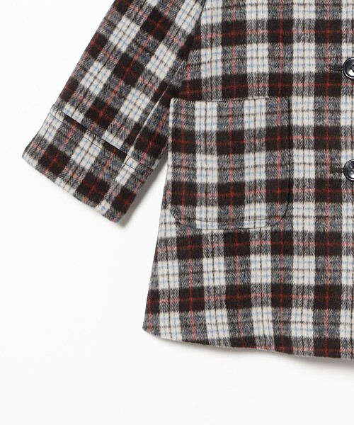 こども ビームス（コドモビームス）の「チェック ステンカラー コート 2025FW（110～140cm）（その他アウター・キッズ・ブラウン・110/120/130/140）」の17枚目の写真