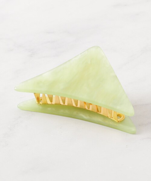 UNTITLED（アンタイトル）の「Osakaトライアングルクリップ（その他ヘアアクセサリー・レディース・ダークブラウン/ベージュ/グレー/ライトイエロー系・99）」の4枚目の写真