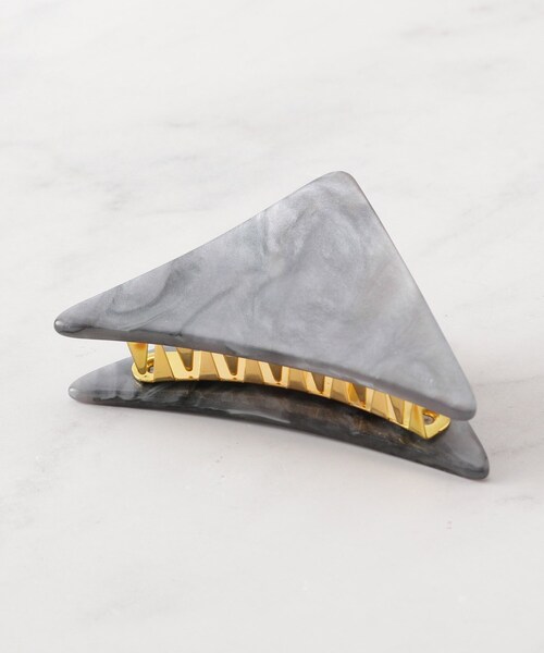 UNTITLED（アンタイトル）の「Osakaトライアングルクリップ（その他ヘアアクセサリー・レディース・ダークブラウン/ベージュ/グレー/ライトイエロー系・99）」の6枚目の写真