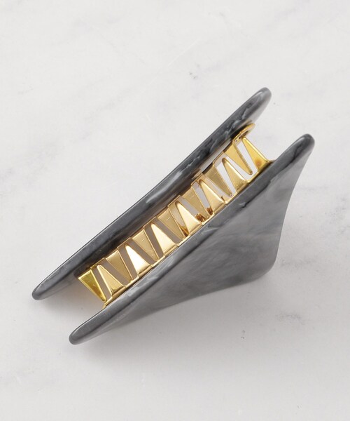 UNTITLED（アンタイトル）の「Osakaトライアングルクリップ（その他ヘアアクセサリー・レディース・ダークブラウン/ベージュ/グレー/ライトイエロー系・99）」の8枚目の写真