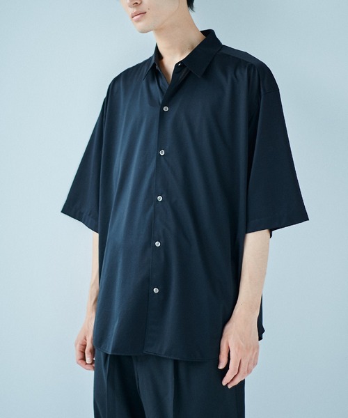 KANEMASA PHIL.(カネマサフィル)の「【KANEMASA PHIL.】46G Atmosphere S/S Shirt(シャツ/ブラウス・メンズ・サックスブルー/ブラック/ホワイト・L/M)」の3枚目の写真