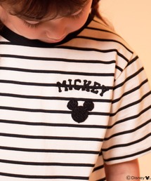 Disney（ディズニー）の「Mickey/Arnold Palmer/ボーダーTシャツ（Tシャツ/カットソー）」