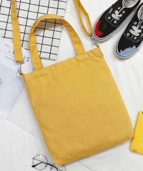 Miniministore(ミニミニストア)の「キャンバス トートバッグ 2way 軽量(トートバッグ・レディース・ブラック/イエロー/ホワイト・FREE)」の15枚目の写真