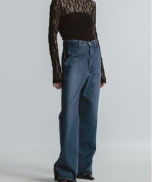 CINOH | SIDE SEAM FLARE DENIM PANTS(デニムパンツ)