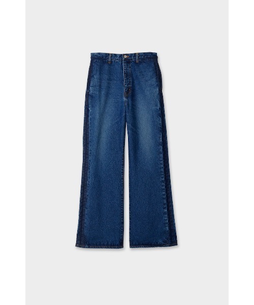 CINOH（チノ）の「SIDE SEAM FLARE DENIM PANTS（デニムパンツ・レディース・ブラック/ブルー・1/2/3/4）」の13枚目の写真