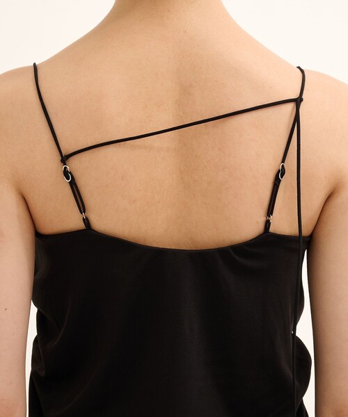 PUBLIC TOKYO（パブリックトウキョウ）の「hazyギャザードレープキャミ（キャミソール・レディース・ブラック/ブラウン・1/2）」の10枚目の写真