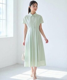 Feroux（フェルゥ）の「【洗える】パールボタンストライプ シャツワンピース（ワンピース）」