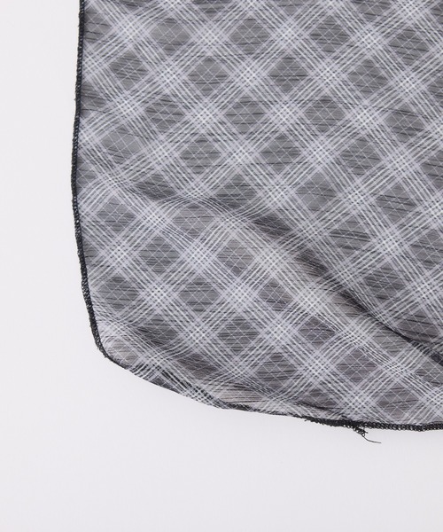 CIAOPANIC TYPY（チャオパニックティピー）の「lilシアーチェックスカーフ（バンダナ/スカーフ・レディース・ブラック系その他/ホワイト/ブラック・ONE SIZE）」の12枚目の写真