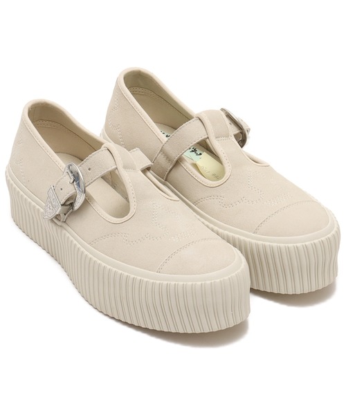 CONVERSE（コンバース）の「CONVERSE ALL STAR LIFTD RIBTAPE T-STRAP WT OX  / コンバース オールスター リフテッド リブテープ ティーストラップ WT オックス（スニーカー・レディース・ホワイト・24.0cm/23.5cm/23.0cm/24.5cm）」の3枚目の写真
