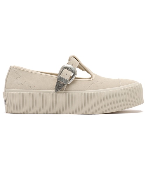 CONVERSE（コンバース）の「CONVERSE ALL STAR LIFTD RIBTAPE T-STRAP WT OX  / コンバース オールスター リフテッド リブテープ ティーストラップ WT オックス（スニーカー・レディース・ホワイト・24.0cm/23.5cm/23.0cm/24.5cm）」の6枚目の写真