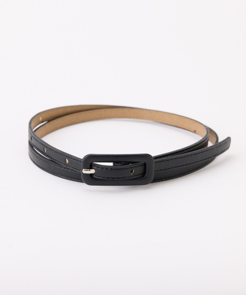 PAPILLONNER（パピヨネ）の「スクエアバックル細ベルト（ベルト・レディース・イエロー/ブラック/キャメル・FREE）」の10枚目の写真