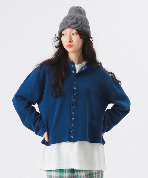 BEAMS BOY（ビームスボーイ）の「【1/15再値下げ】リングドット カーディガン（カーディガン/ボレロ・レディース・チャコールグレー/ブルー/ピンク/レッド・1/2）」の9枚目の写真