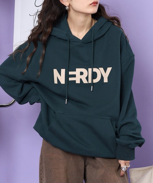 ★ノルディNERDY★Big Blank Hoodie★ブランク ロゴ フーディー セール】ビッグブレンクロゴフーディー（パーカー）｜NERDY（ノルディ