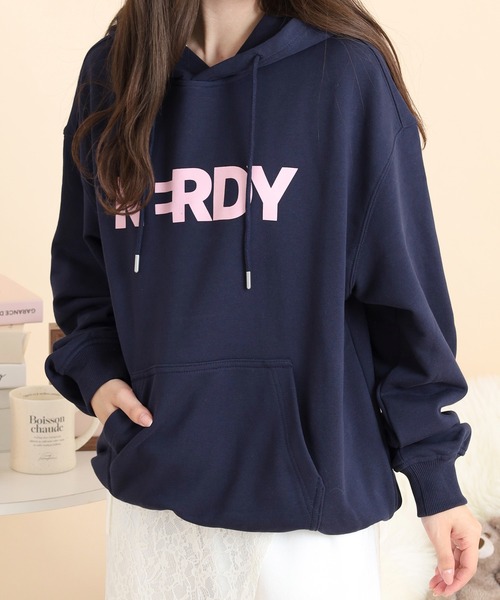 セール】ビッグブレンクロゴフーディー（パーカー）｜NERDY（ノルディ