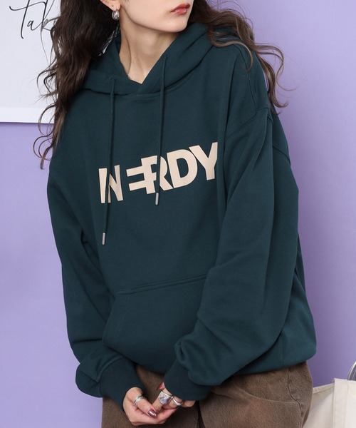 セール】ビッグブレンクロゴフーディー（パーカー）｜NERDY（ノルディ