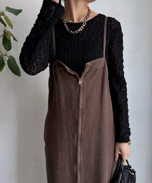 DouDou（ドゥドゥ）の「リンクルフラワーシャーリングプルオーバー（Tシャツ/カットソー・レディース・オフホワイト/ブルー/ブラック・FREE）」の3枚目の写真