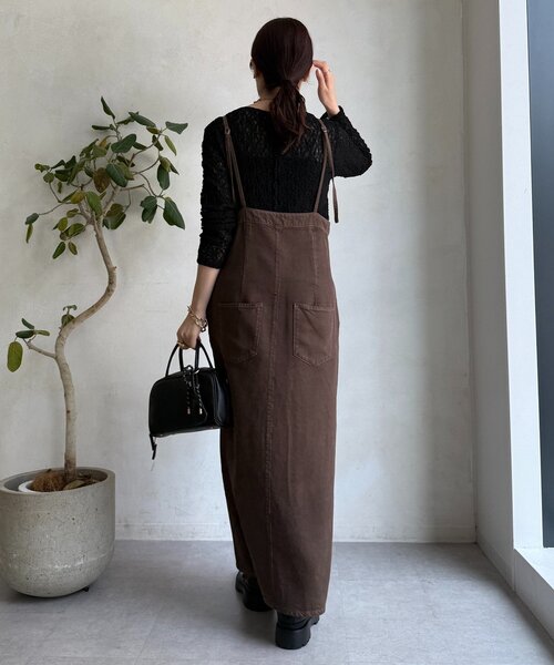 DouDou（ドゥドゥ）の「リンクルフラワーシャーリングプルオーバー（Tシャツ/カットソー・レディース・オフホワイト/ブルー/ブラック・FREE）」の18枚目の写真