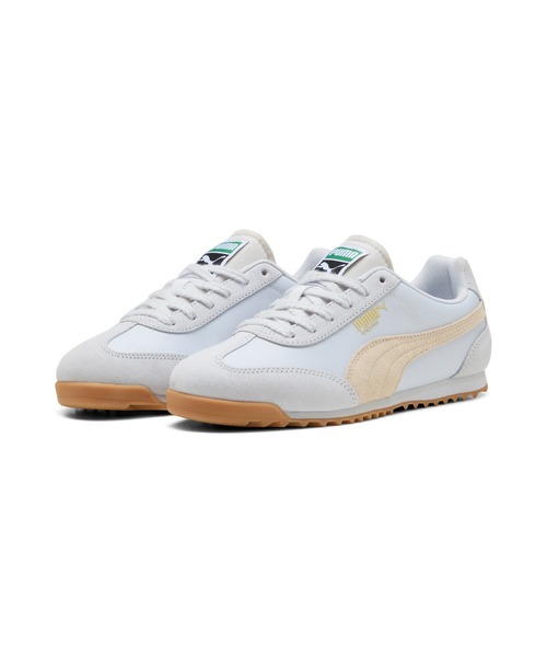 PUMA(プーマ)の「PUMA プーマ ユニセックス アリゾナ ナイロン スニーカー(スニーカー・メンズ・シルバー×ゴールド/レッド・26.5cm/27.0cm/25.5cm/26.0cm/27.5cm/29.0cm/30.0cm/28.0cm/28.5cm/25.0cm/22.0cm/22.5cm/24.0cm/24.5cm/23.0cm/23.5cm/29.5cm)」の3枚目の写真