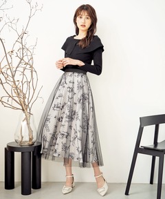 JACQUARD WRAP SKIRT AmeriVintage スカート IMANE JACQUARD WRAP SKIRT（スカート）｜Ameri（アメリ）の