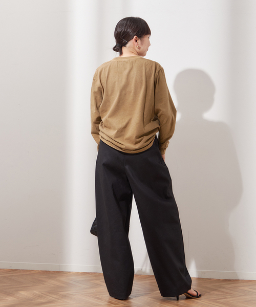 journal standard L'essage（ジャーナルスタンダードレサージュ）の「【MICKEY】ピグメントロングスリーブTシャツ（Tシャツ/カットソー・レディース・ホワイト/ブラウン/グレー・FREE）」の18枚目の写真