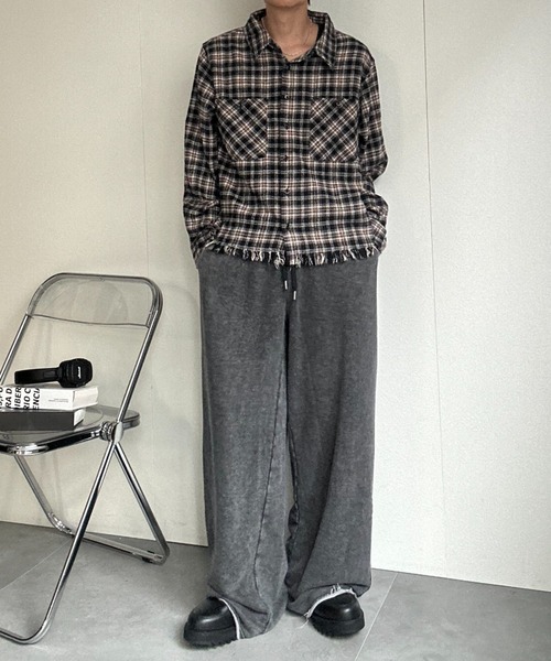CREARE -LINO-(クレアーレリノ)の「ピグメントスウェットパンツ(スウェットパンツ・メンズ・ブラウン/ブラック/杢グレー・M/L/XL)」の4枚目の写真