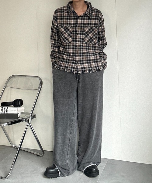 CREARE -LINO-(クレアーレリノ)の「ピグメントスウェットパンツ(スウェットパンツ・メンズ・ブラウン/ブラック/杢グレー・M/L/XL)」の5枚目の写真
