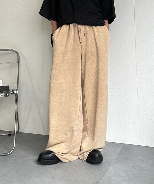 CREARE -LINO-(クレアーレリノ)の「ピグメントスウェットパンツ(スウェットパンツ・メンズ・ブラウン/ブラック/杢グレー・M/L/XL)」の11枚目の写真