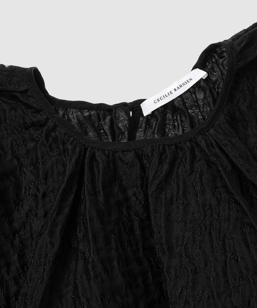 セール】SHORT SLEEVE DRESS WITH BACK RUFFLE DETAIL（ワンピース