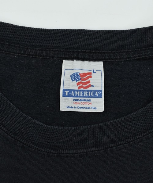 VINTAGE(ヴィンテージ)の「【USED】90’s T-AMERICA “Forever Free” アニマル Tシャツ(Tシャツ/カットソー・メンズ・ブラック・LARGE)」の5枚目の写真