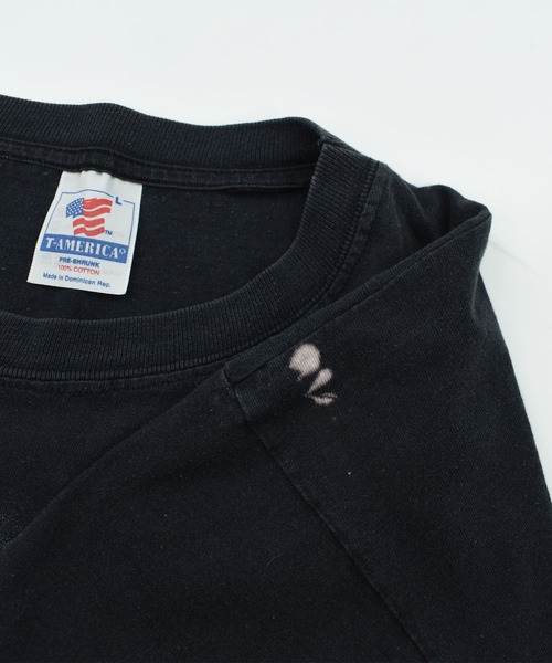 VINTAGE(ヴィンテージ)の「【USED】90’s T-AMERICA “Forever Free” アニマル Tシャツ(Tシャツ/カットソー・メンズ・ブラック・LARGE)」の8枚目の写真