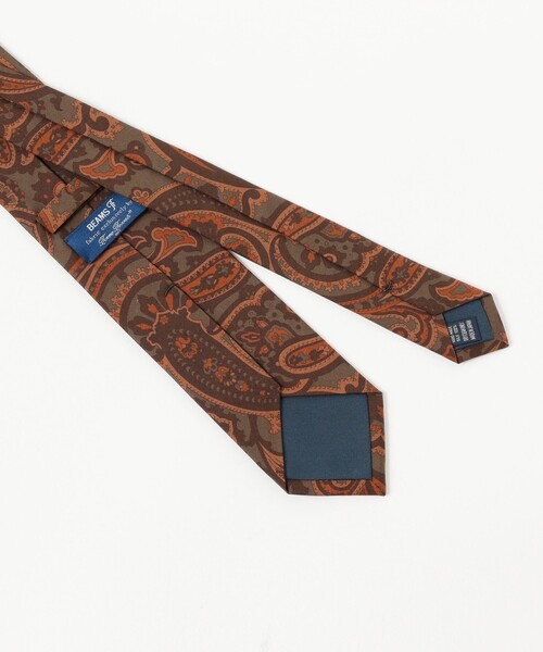 BEAMS F(ビームスエフ)の「Fermo Fossati シルク ペイズリー柄 プリント ネクタイ(ネクタイ・メンズ・ブラウン/オリーブ・ONE SIZE)」の8枚目の写真
