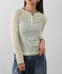 COLONY 2139 | フェイクレイヤードヘンリープルオーバー(Tシャツ/カットソー)