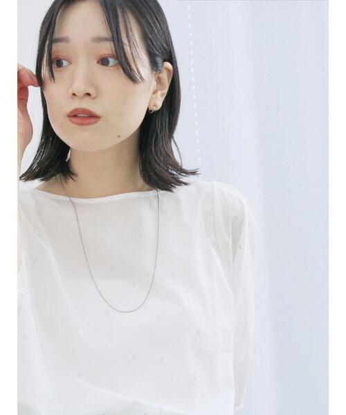 Samansa Mos2 blue（サマンサモスモスブルー）の「◎ドット刺繍ブラウス（シャツ/ブラウス・レディース・ブラック/サックスブルー/オフホワイト・F）」の8枚目の写真