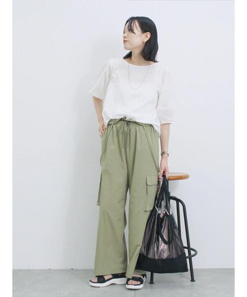 Samansa Mos2 blue（サマンサモスモスブルー）の「◎ドット刺繍ブラウス（シャツ/ブラウス・レディース・ブラック/サックスブルー/オフホワイト・F）」の10枚目の写真