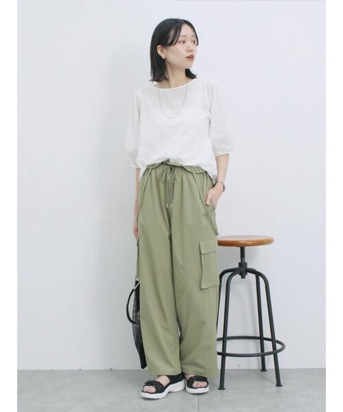 Samansa Mos2 blue（サマンサモスモスブルー）の「◎ドット刺繍ブラウス（シャツ/ブラウス・レディース・ブラック/サックスブルー/オフホワイト・F）」の13枚目の写真