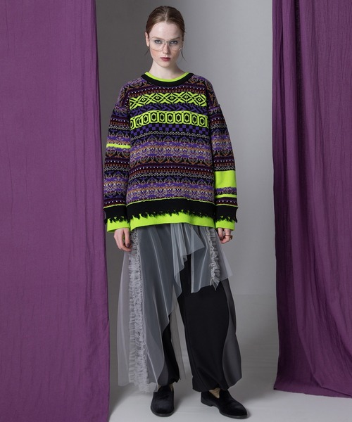 AULA AILA(アウラアイラ)の「ウェーブラインドローストリングパンツ(その他パンツ・レディース・グレー/ベージュ/グリーン・1/0)」の7枚目の写真