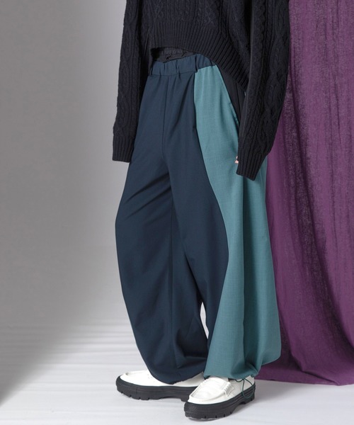 AULA AILA(アウラアイラ)の「ウェーブラインドローストリングパンツ(その他パンツ・レディース・グレー/ベージュ/グリーン・1/0)」の16枚目の写真