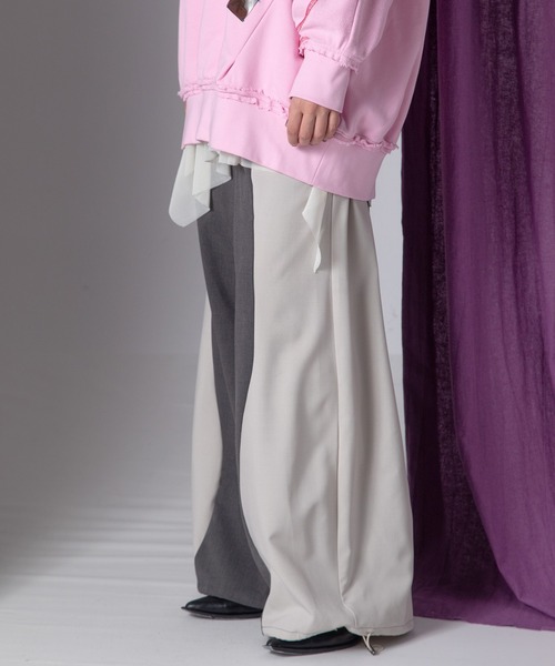 AULA AILA(アウラアイラ)の「ウェーブラインドローストリングパンツ(その他パンツ・レディース・グレー/ベージュ/グリーン・1/0)」の21枚目の写真