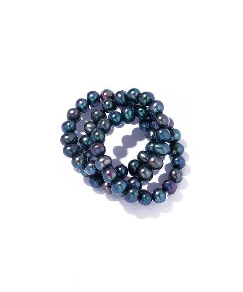 les bonbon(ルボンボン)の「【les bon bon】conation pearl ring NV/コネーション パール リング BOB768(リング・レディース・ネイビー・FREE)」の6枚目の写真