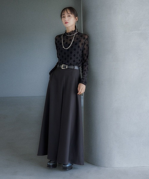 HARE（ハレ）の「【百田夏菜子着用/OCCASION SERIES】キカガクシアートップス(HARE)（Tシャツ/カットソー・レディース・ブラック/ホワイト・FREE）」の8枚目の写真