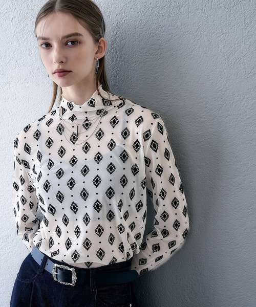 HARE（ハレ）の「【百田夏菜子着用/OCCASION SERIES】キカガクシアートップス(HARE)（Tシャツ/カットソー・レディース・ブラック/ホワイト・FREE）」の11枚目の写真