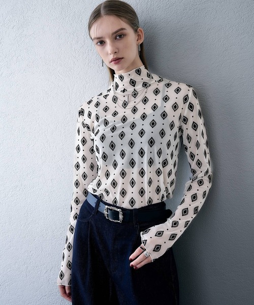 HARE（ハレ）の「【百田夏菜子着用/OCCASION SERIES】キカガクシアートップス(HARE)（Tシャツ/カットソー・レディース・ブラック/ホワイト・FREE）」の14枚目の写真