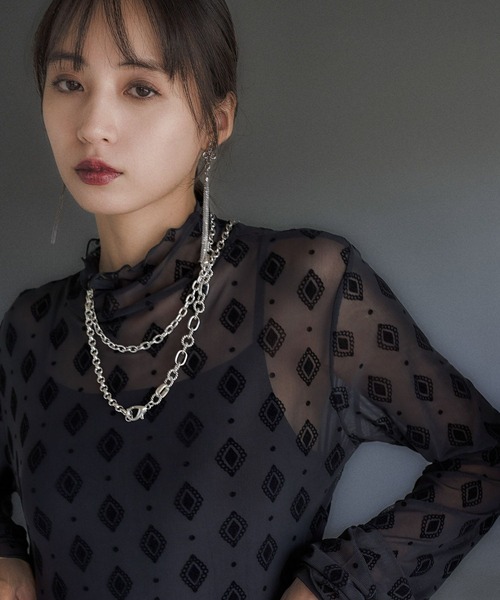 HARE（ハレ）の「【百田夏菜子着用/OCCASION SERIES】キカガクシアートップス(HARE)（Tシャツ/カットソー・レディース・ブラック/ホワイト・FREE）」の21枚目の写真