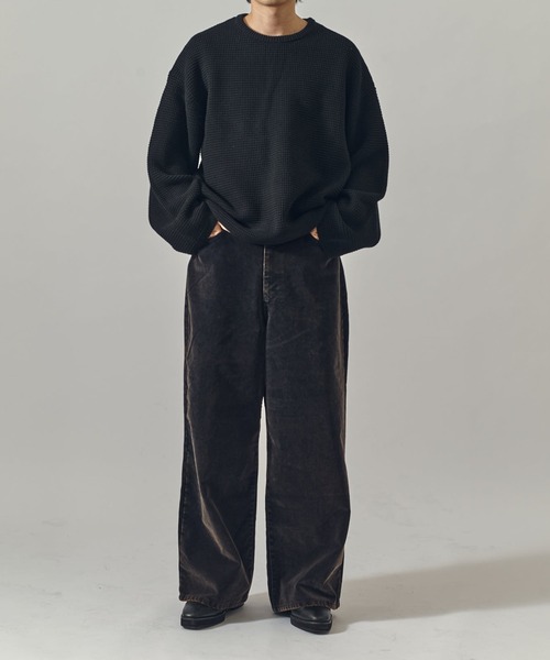 Lui's（ルイス）の「フロッキーワイドデニム（デニムパンツ・メンズ・ネイビー/ブラック・S/M）」の5枚目の写真