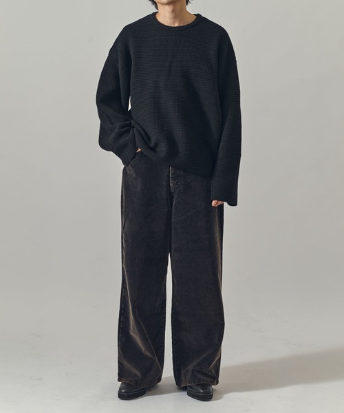 Lui's（ルイス）の「フロッキーワイドデニム（デニムパンツ・メンズ・ネイビー/ブラック・S/M）」の6枚目の写真