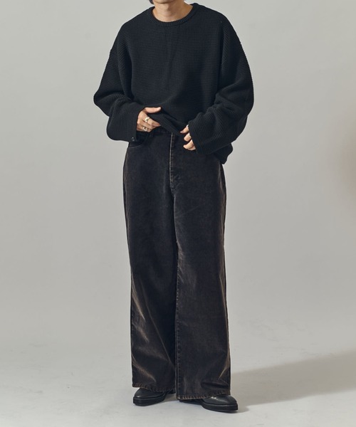 Lui's（ルイス）の「フロッキーワイドデニム（デニムパンツ・メンズ・ネイビー/ブラック・S/M）」の7枚目の写真