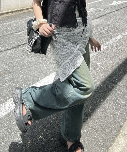 AS KNOW AS plus(アズノゥアズプラス)の「♪アソートデザイン 腰巻き風レイヤードスカート(スカート・レディース・ブラック系その他/オフホワイト/ブラウン系その他/アイボリー・FREE)」の12枚目の写真