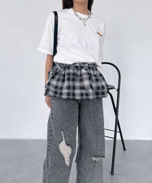 AS KNOW AS plus(アズノゥアズプラス)の「♪アソートデザイン 腰巻き風レイヤードスカート(スカート・レディース・ブラック系その他/オフホワイト/ブラウン系その他/アイボリー・FREE)」の21枚目の写真